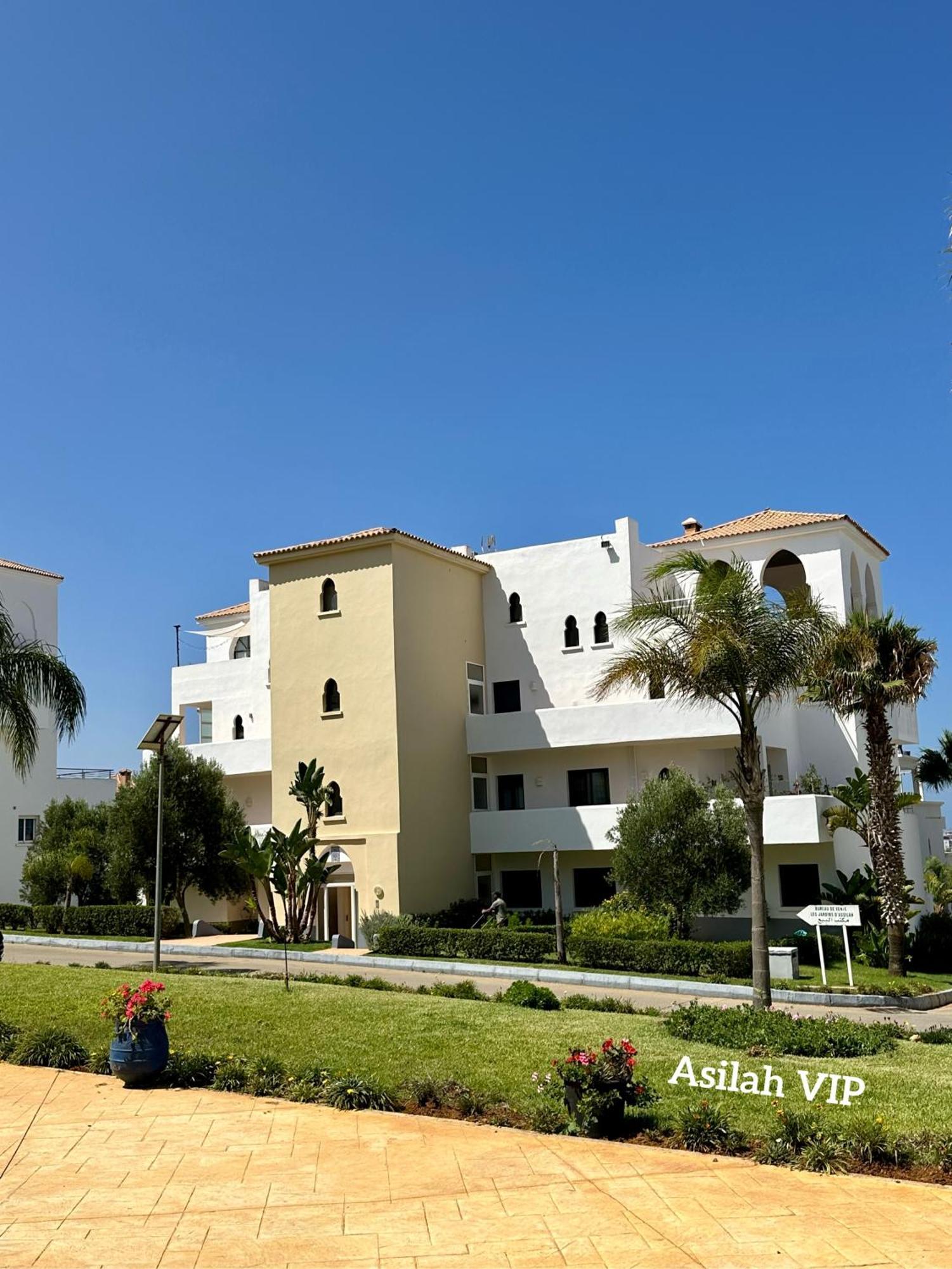 Asilah Vip - Haut Standing - Vue Mer - Piscines - Plage A 5 Minute - Garage Privee - Acces Pmr Extérieur photo