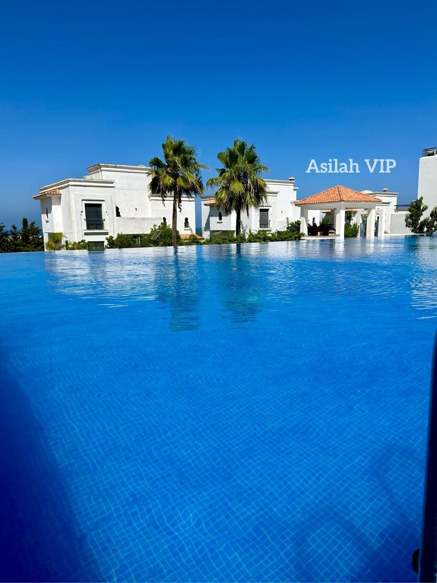 Asilah Vip - Haut Standing - Vue Mer - Piscines - Plage A 5 Minute - Garage Privee - Acces Pmr Extérieur photo